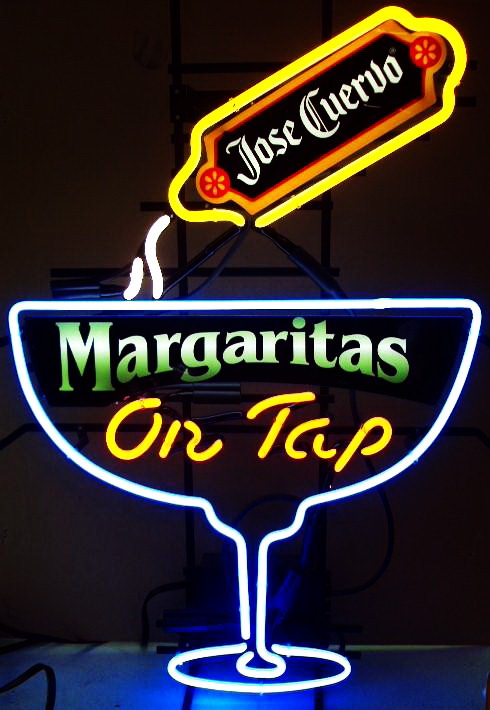 Jose Cuervo Margaritas On Tap Neon Sign